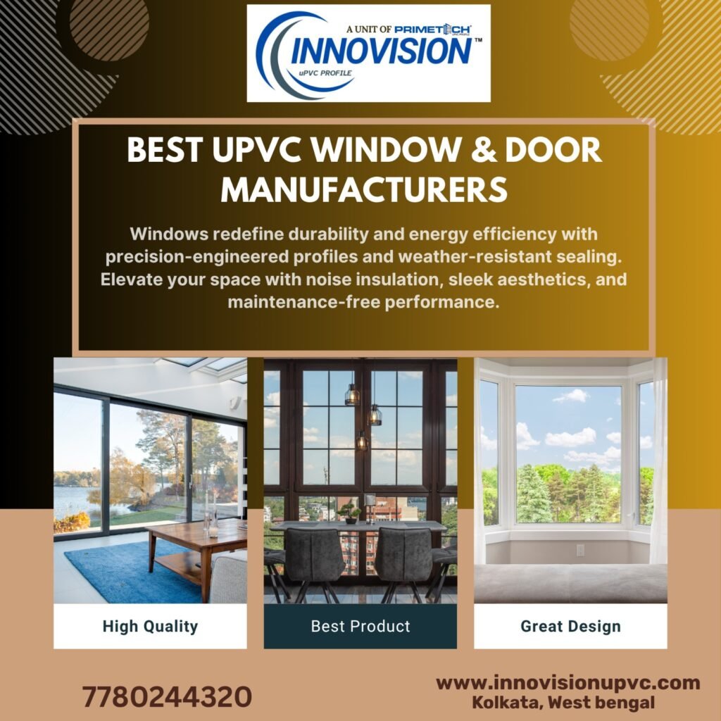 The demand for UPVC doors has grown rapidly due to their durability, modern appearance, and low maintenance needs. Homeowners and commercial builders across West Bengal are increasingly choosing UPVC door manufacturers that offer advanced designs, long-lasting materials, and professional installation. If you are searching for the "best UPVC door company in West Bengal", this guide will help you understand what makes leading brands stand out while highlighting trusted names in the industry. Innovision Upvc – Quality-Driven Manufacturing Excellence Innovision Upvc is known for its strong focus on quality and innovation in UPVC doors. The company delivers premium UPVC entrance doors that are weather-resistant, termite-proof, and visually appealing. With advanced manufacturing processes, Innovision ensures consistent performance and reliable UPVC door installation for residential and commercial projects. Customers looking for "custom UPVC door designs for homes" often appreciate the flexibility and craftsmanship offered by this brand. Innovision Upvc – Modern Designs and Technical Precision One of the biggest strengths of Innovision Upvc lies in its modern UPVC door design range. From UPVC sliding doors to UPVC casement doors, the company blends aesthetics with functionality. These doors provide excellent insulation, making them suitable for "energy efficient UPVC doors in Kolkata" and surrounding regions. The focus on technical precision ensures smooth operation and long-term durability. Innovision Upvc – Customer-Centric Solutions Innovision Upvc places strong emphasis on customer satisfaction by offering tailored solutions. Whether it is a residential renovation or a large commercial setup, the brand supports clients with expert guidance on UPVC door price, material selection, and installation planning. This approach has positioned Innovision among "trusted UPVC door manufacturers in India", especially within West Bengal. Innovision Upvc – Reliable Pricing and Long-Term Value Affordability combined with performance is another key reason Innovision Upvc is widely recognized. The company maintains transparent pricing without compromising on quality, helping buyers find "affordable UPVC door price in West Bengal". Long product life and minimal maintenance costs make these UPVC doors a smart long-term investment. Innovision Upvc – A Trusted Name in West Bengal With a growing presence across the state, Innovision Upvc continues to build trust through consistent quality and professional service. Their expertise in UPVC door suppliers, manufacturing standards, and installation practices makes them a preferred UPVC door company in West Bengal. For homeowners seeking stylish, secure, and durable UPVC doors, Innovision remains a dependable choice.